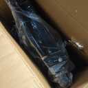 Sportneer Bike Trainer - Magnetic Stationary Bike Stand for 26-28" & 700C Wheels - Adjustable 6 Level Resistance Bike Trainer Stand for Indoor Riding with Quick Release Lever & Front Wheel Riser Block (Black)