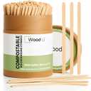 Wooden Coffee Stirrers 7.5" 1000 pcs - Birchwood Stir Sticks for Coffee, Cocktails and More