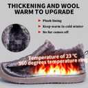 Womens Mens Snow Boots Winter Shoes Slip On Ankle Booties Anti-Slip Water Resistant Fully Fur Lined Outdoor Sneakers