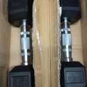 Soozier Hex Dumbbell Set of 2, Rubber Weights Exercise Fitness Dumbbell with Non-Slip Handles, Anti-roll, for Women or Men Home Gym Workout 2 x 15lbs