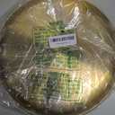 Nuogo 6 Pack Gold Tray Decorative Serving Decorative Gold Jewelry Bar Jewelry Dish Key Bowl Mirror Dresser Vanity Tray Makeup Organizer for Bathroom Candle Perfume Countertop(12 Inch)