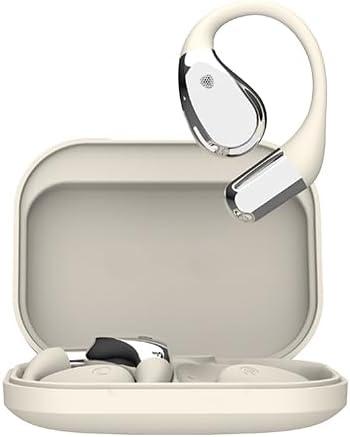 Open-Ear Bluetooth Earbuds with Hook Design, Long Battery Life, Clear Calls, Lightweight, Secure Fit, Workout Ready, DeepWhite