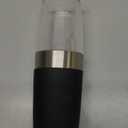 One Hand Automatic Operation, Stainless Steel Black,Gravity Electric Salt and Pepper Grinder Mill with Blue LED Light.Battery Powered Pepper Mill, Adjustable Coarseness,need 6 AAA batteries