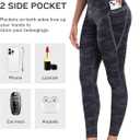 LZYVOO Leggings with Pockets for Women, 6 Packs Soft High Waisted Tummy Control Workout Yoga Pants (L)