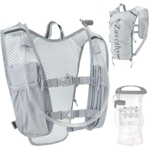 Zavothy Hydration Backpack with 1.5L Water Bladder, Lightweight Water Backpack for Women, Hydration Pack with Rain Cover for Running Hiking Cycling Festival, Reflective Bounce-Free Fit