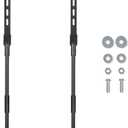 4ft 2 Pack Metal Stakes 48 Inch, Heavy Duty Metal Stake Yard Sign Holder, Durable Sign Stake Posts for Outside