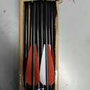 Crossbow Bolts Arrows Fiberglass 12 14 16 Inch Hunting Archery Target Arrow with Replaced 100 Grain Arrowheads Flat Nocks (Pack of 12)