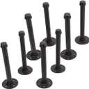 Odowalker 8 Pack Industrial Black Iron Pipe Shelf Brackets 12 Inch Wall Mount DIY Shelving Brackets Heavy Duty Rustic Pipe Decor for Bathroom, Kitchen, Wardrobe, Home Decoration