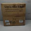 Umbrella Base with Wheels, Umbrella Stand Base Heavy Duty 100lb Windproof, Fillable Umbrella Base Mobile Square Umbrella Stand Outdoor Base for Patio, Deck, Poolside, Lawn, Fits Most Sized Umbrellas, Large