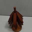 Wooden Trivets for Hot Dishes - Trivet Tree, Tree Coasters, Decorative Shape Set, 4 Coasters + 1 Stand, Walnut Foldable Hot Plate Holder for Pots, Pans, Bowls, Teapots