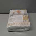 Organic All in One Crib Sheet and Mattress Protector - Waterproof Protectors - Reusable Washable  Fits Cribs  52x28- with 9 Skirt White