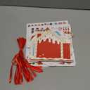 WILLBOND 36 Pack Christmas DIY Picture Frames Craft Kit Xmas Tree Photo Frames Ornaments with Stickers for Xmas Winter Holiday Party Activities Favor(Gingerbread House)