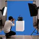 10x10FT Royal Blue Screen Backdrop for Photography, Solid Blue Photo Background for Party Portrait Photoshoots Booth Video Studio