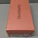 Mettesally Women Slingback Heels Pumps Shoes High Heels Stilettos Square Toe for Women Dressy Shoes 4'' (9.5, Black)