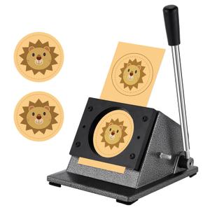 3inch Button Paper Cutter Graphics Punch Cutter Manual Button Making Cutter for 3" Buttons, 3.386" Circle Paper Punch Cutter