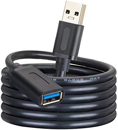 USB 3.0 Extension Cable 6Ft,USB 3.0 High Speed Extender Cord Type A Male to A Female for PlayStation, Xbox, USB Flash Drive, Card Reader, Hard Drive,Keyboard, Printer, Scanner(6Ft/1.8M)