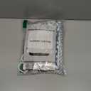 Teal and Grey Shower Curtain Boho Chic Geometric Pattern Modern Abstract Paisley Minimalist Aesthetic Decor Bathroom Curtains Set with Hooks, Size 70"WX70"H