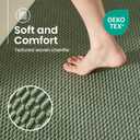 TYUU Bath Mat Set 2 Piece, Thin Bathroom Rugs Non Slip Washable Quick Dry