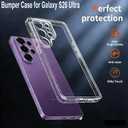 for Galaxy S26 Ultra Bumper Case Clear, No Back Design Anti-Yellowing TPU Backless Frame with Camera Cover Protection Slim Thin Lightweight for Samsung Galaxy S26 Ultra (2026)
