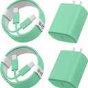 Phone 17 16 15 Charger Fast Charging, 10 FT Long USB C Charger Cord with 20W Type C Fast Phone Charging Block forPhone 17/17 Pro/17 Pro max/Air/Phone 16 15 Pro Max Plus, iPad, Android,Green