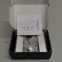 Home Security Door Lock, 2 Pack Childproof Door Reinforcement Lock with 3 Inch Stop Withstand 800 lbs for Top Front Inward Swinging Door, Upgrade Flip High Night Lock to Defend Your Home Kids (Silver)