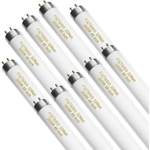 Konideke 10 Pack, F32T8/835 32W T8 Fluorescent Tube Light Bulb 48 Inch, 3500K Warm White, 4 Foot Fluorescent Bulbs, G13 Medium Bi-Pin Base