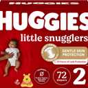 Huggies Little Snugglers Baby Diapers, Size 2 (12-18 lbs), 72 Ct
