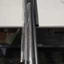 Tension Curtain Rod 43 to 162 Inches (3.6 to 13.5 ft), 1.26" Diameter Spring Adjustable Heavy Duty Long Large Curtains Pole for Windows Door Bathroom Patio Outdoor No Drilling, Black