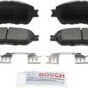 BOSCH BE906H Blue Ceramic Disc Brake Pad Set With Hardware - Compatible With Select Lexus ES300, ES330; Toyota Avalon, Camry, Sienna, Solara, Tacoma; FRONT