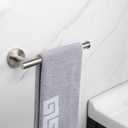 NearMoon Hand Towel Holder/Towel Ring, Thicken Stainless Steel Hand Towel Bar for Bathroom, Rustproof Wall Mounted Towel Rack, Contemporary Style Bath Accessories, 9 Inch (2 Pack, Brushed Nickel)