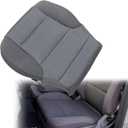 NLQR Driver or Passenger Bottom Cloth Replacement Seat Cover & Seat Foam Cushion Compatible with Chevy Silverado Tahoe Suburban GMC Sierra 2014 2015 2016 2017 2018 2019 Dark Ash Gray #H2T or 4DP