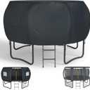 XCZ trampoline cover, trampoline tent, with ventilation Windows, open design. Suitable for 12tf eight-bar circular trampolines, sunshade/storage protection