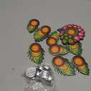 Set of 9 Peacock Mor Pankh Tealight Holders  Reusable Diwali Diya & Rangoli Dcor