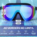 Zoomsnail Swim Goggles 2 Pack, Rimless Wide View Swimming Goggles for Adult, Anti-Fog UV Leaking Pool Goggles for Men Women