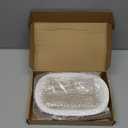 Eaasty 1 Set Prayer Wooden Dough Bowl with Religious Cross Christian Prayer Mother's Day Gift for Mom Women 10 Blessing Card Small Bowl Congregation Gift Resin Bread Container with Linen Bag (White)