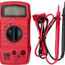 Gardner Bender GDT-311 Digital Multimeter, 3 Function, 11 Range, Tests AC/DC Voltage and Resistance, Manual Ranging, 3.5 inch Display, 1/Each , Red