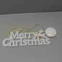 LUTW Merry Christmas Light up Sign Battery Operated, Warm White Christmas Decorations Indoor Outdoor, Lighted Merry Xmas Sign for Party Home Lighting Window Porch Decor