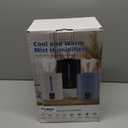 6L Humidifiers for Bedroom Large Room Home,Cool and Warm Humidifier for Baby and Plants Hot Mist Top Fill Desk Humidifier Oil Diffuser,Quiet,Auto Mode,360Nozzle-Midnight Black(2026 Upgraded)