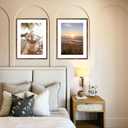 Wood 15x22 Picture Frame with 12x18 Mat, Display 12x18 with Mat or 15x22 Without Mat, Wood 15 by 22 Photo Frame, 15 x 22 Frame for Wall Hanging Display, Deep Brown, 1 Pack