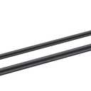 Miyili 23.6-Inch Matte Black Double Towel Bar - SUS 304 Stainless Steel Bathroom Towel Holder Rack