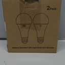 2-Pack A19 Rechargeable Light Bulbs with Remote, 15 Colors Shift + Dimmable Battery Operated Detachable LED Bulbs with 3 Timer, Wireless Emergency Puck Light Bulb for Lamps Wall Sconce, Non-Hardwired