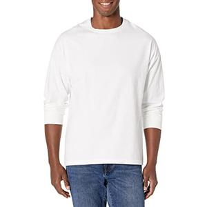 Hanes Men's Beefy Long Sleeve Shirt, 1 or 2 Pack Small
