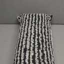 Laddha Home Designs 36" Black And Beige Wispy Ways Rectangular Lumbar Throw Pillow