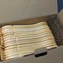 StorageWorks Wooden Hangers 30 Pack, Wood Coat Hangers for Closet, Heavy Duty Clothes Hangers for Suits, Shirts, Pants, Jackets, Natural Wood Color