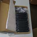 JIW 18 Pack Matte Black Door Hinges 3.5 Inch Rounded 5/8" Radius Corners Flat Iron Interior Hinges 3 1/2" Residential Standard Hardware for Bedroom Bathroom Indoor Doors Home Essentials