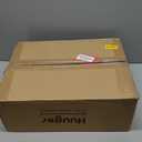 Huuger Night Stand Set of 2, Nightstand with 2 Drawers, Bed Side Table with Open Shelf, Wooden Top, End Table, Fabric Drawer, for Bedroom, Rustic Brown