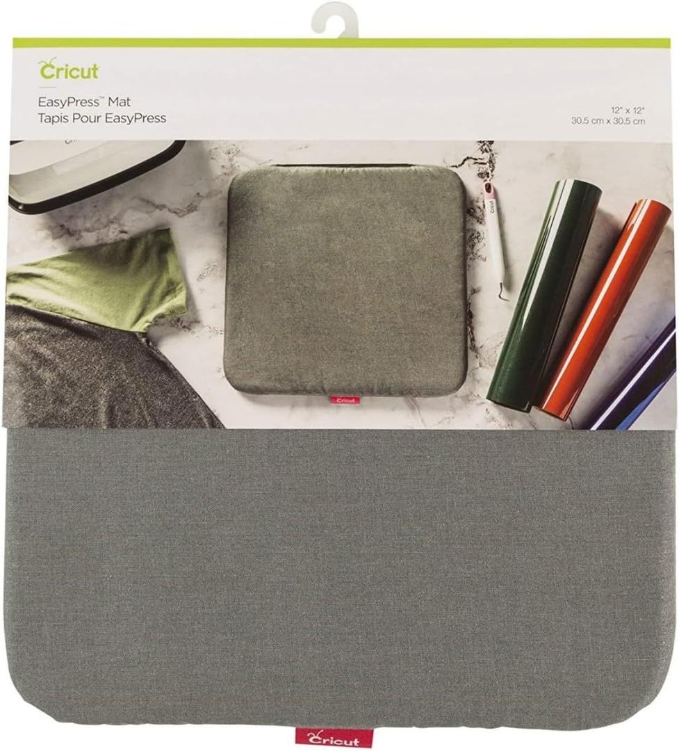 Cricut EasyPress Mat, Protective Heat-Resistant Mat for Heat Press Machines and HTV and Iron On Projects, [12" x 12"] (2004475)