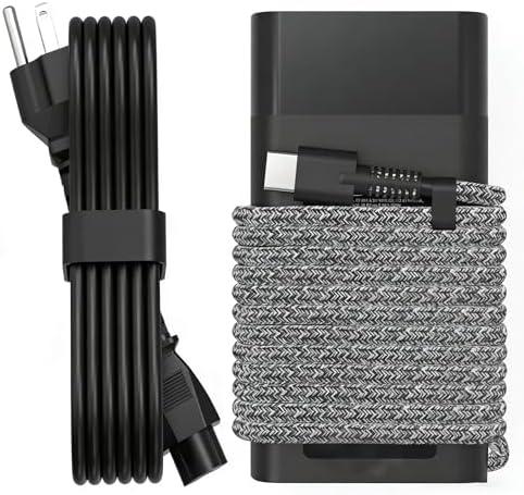 QIOUZW 65W USB C Slim Laptop Charger Compatible with HP Laptop Charger HP Spectre X360 Elitebook Envy Omnibook Chromebook Elite Dragonfly ProBook Zbook Fast Charing Type C AC Adapter Power Cord Supply