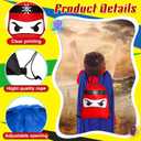 Censen 24 Pcs Ninja Drawstring Bags Set Bulk 12 x 10 Inch Candy Treat Goody Waterproof Beach Bags for Kids Ninja Themed Party Birthday Party Favor Supplies, about 12 x 10 inches