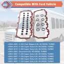 VS50691R Powerstroke Diesel Valve Cover Gasket Set Compatible with Ford Vehicle 2003-2010 F250 F350 F450 F550 E350 E450 Excursion 6.0L V8 Diesel Turbo, Replace#3C3Z6584BA, 3C3Z6584AA
